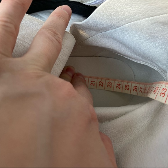 L’INTERVALLE White Leather Combat Boots - Picture 8 of 8